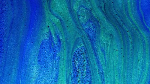 Abstract Turquoise and Blue Swirling Fluid