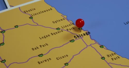 Karte von Chicago 01b