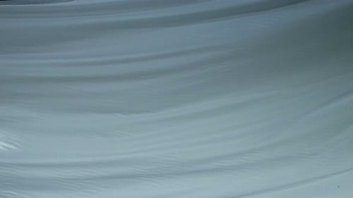 Light Blue Crinkled Material With Text