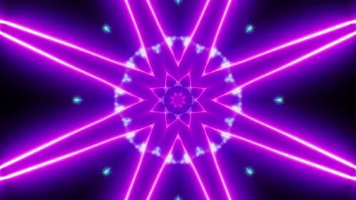 Blinkende fraktale Formen, lila, heller Hintergrund, Loop, 4K