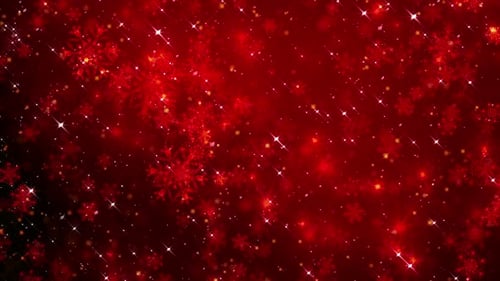Rote Schneeflocken