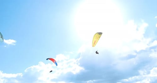 Flüge mit Paragliding