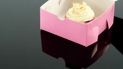 Boxed Cupcake with Message for Mother's Day