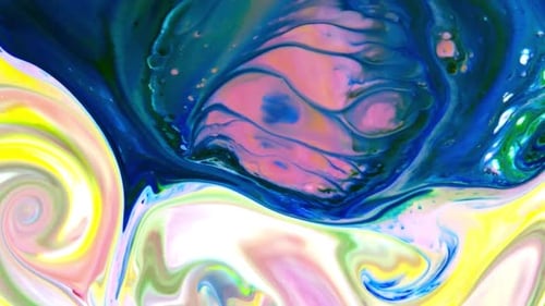Abstract Swirling Colors Creating Mesmerizing Visuals