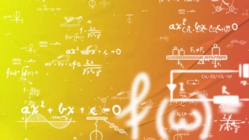 Dynamic Science and Math Equations Digital Background