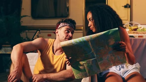 couple making a wanderlust travel.
