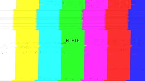 Digital Glitch Transition Pack with Distorted Color Bars