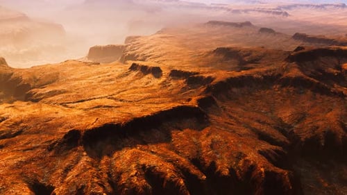 Scenic View of Sunrise in Grand Canyon National Park