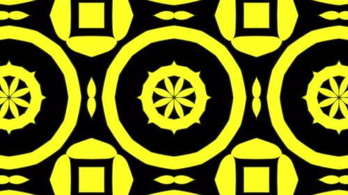 Abstract yellow geometric