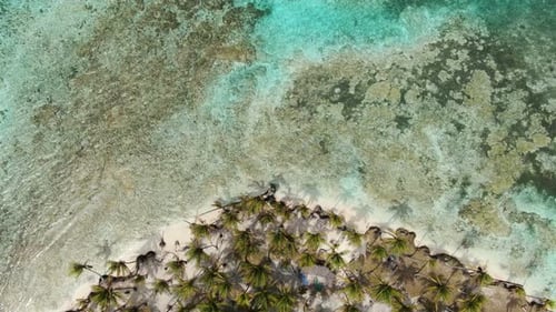 Caribbean White Unspoiled Sandy Beach