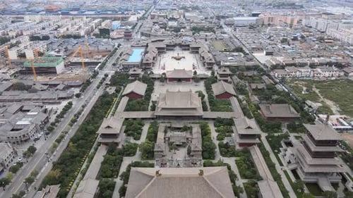 Luftaufnahme der chinesischen Stadt