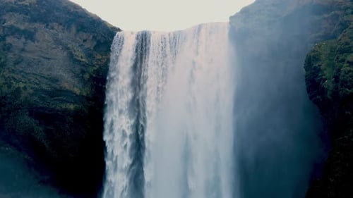Skogafoss Waterfall In Iceland