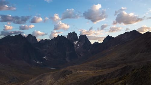 Time Lapse Beautiful View of Scenic Mountains