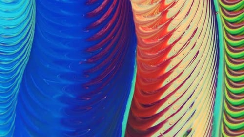 Abstract Swirls of Colorful Paint