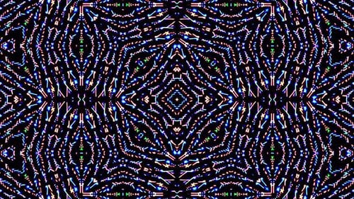 Abstract Kaleidoscope pattern with full colors. Magic mandala
