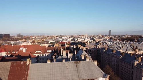 City panorama rooftops