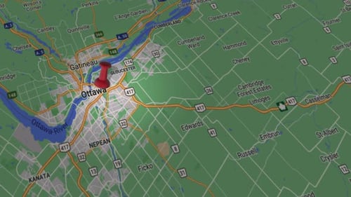 Ottawa On Map 4K