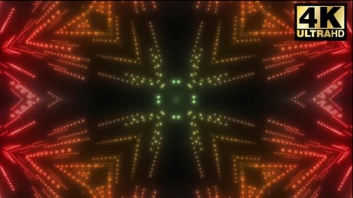 8 bunte LED-Leuchten VJ Pack 4k