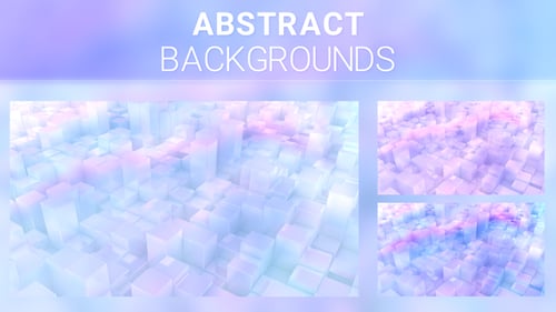 Abstract Geometric Cubes Seamless Loop Background