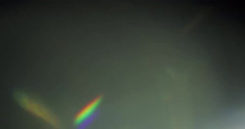 Abstract Light Leaks with Rainbow Flares on Dark
