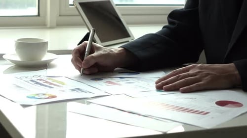 Businessman Working In Office