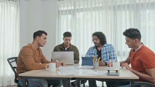 Indian Team of Startupers Meeting in Office