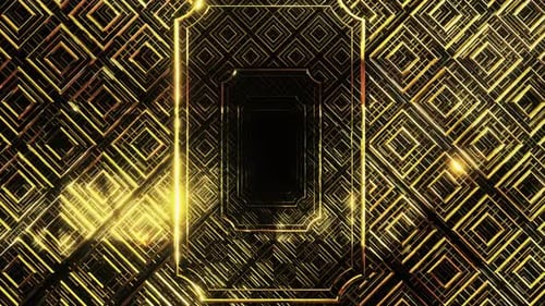 Goldene Jubiläumskarte im Art Deco Stil 03 HD