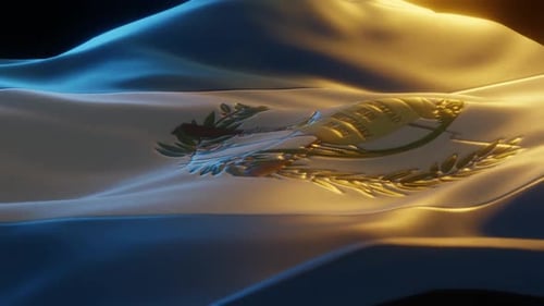 Realistic Waving Flag Animation with Embossed Emblem
