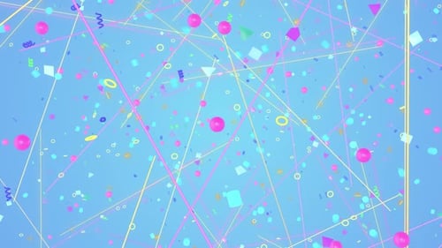 Geometrisches Retro 90er Jahre