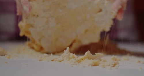 Kneading Dough for Pastries or Bread