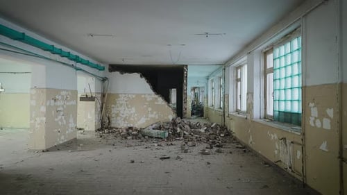 An Old Industrial Building in Disrepair