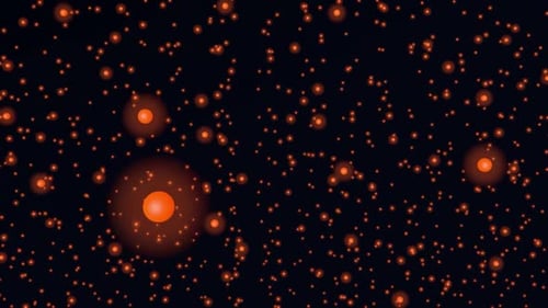 rotating particle spheres animation HD