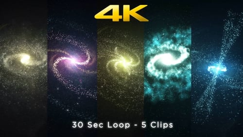 Cosmic Particle Light Swirl Logo Reveal