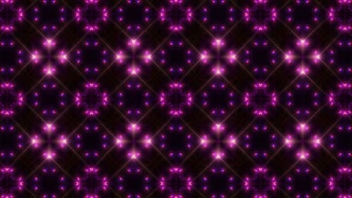 Abstract Neon Glowing Geometric Seamless Loop Background