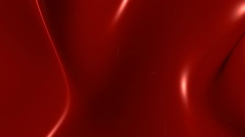 Glossy Red Fluid Waves Seamless Loop Background