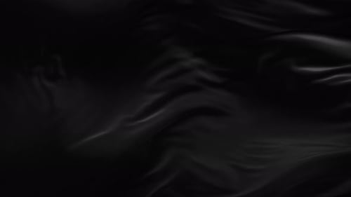 Elegant Black Fabric Fluid Waves Motion Background Loop