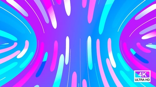 Bunte Kapselform Linien Hintergrund 4K