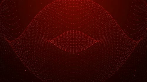 Rote Farbhintergrund Digitale Partikelanimation