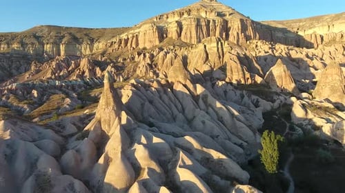 Hoodoos, Fairy Chimneys, Sedimentary Volcanic Rock Formations in Nevsehir Cappadocia Turkey