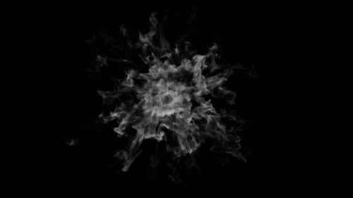 Abstract Fluid Smoke Burst Reveal Transition Effect