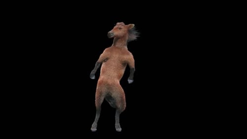Funny 3D Animated Dancing Horse Character