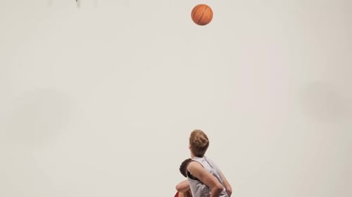 The Throwin of the Ball Before the Start of the Game in Basketball Competition
