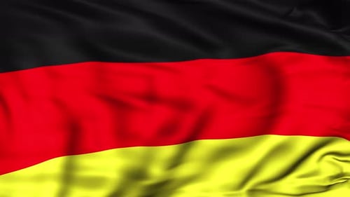 German National Flag Waving Animation