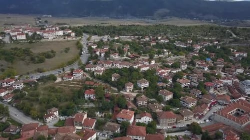 Drone view of the old town of Safranbolu - Turkey