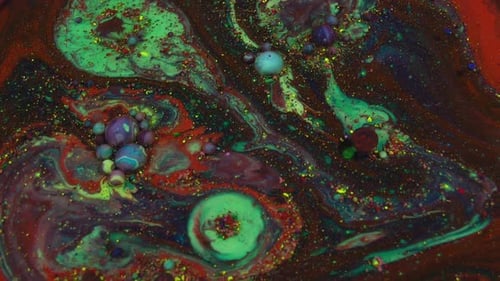 Abstract Swirls of Vibrant Color