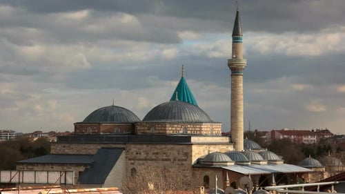 Vista do Museu Mevlana, Konya, Turquia
