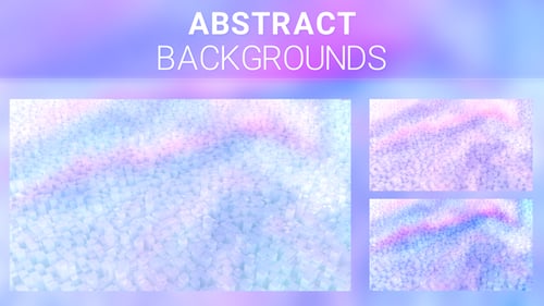 Abstract Geometric Cubes Background Loop in Pastel Colors