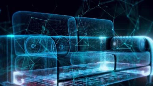 Couch Hologram Close Up 4k