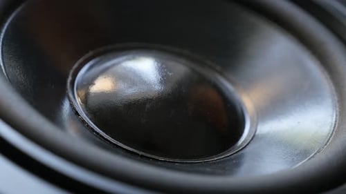 Close Up of a Speaker Bumping