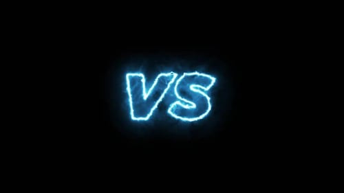 Animation de l'effet de feu VS Versus Blue